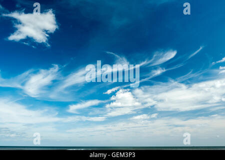 Clouds over the Sea, North Yorkshire Stock Photo