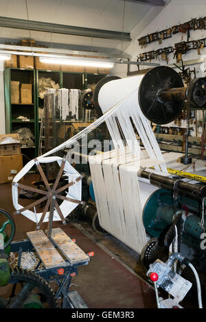 Manufacture of Oil Pads for steam engines at North York Moors Historic Railway, Grosment, North Yorkshire Stock Photo