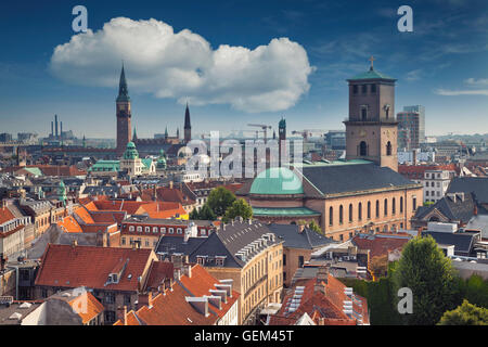 Copenhagen. Image of Copenhagen skyline during sunny day. Stock Photo