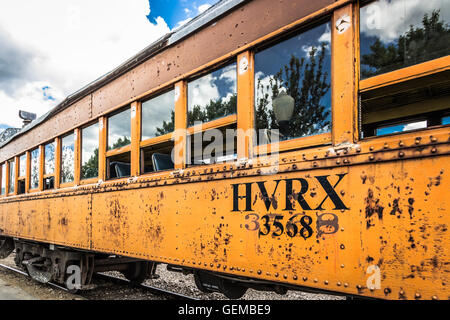 Heber Valley Railroad passenger car Stock Photo