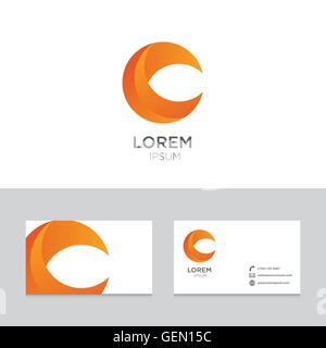 Logo icon design elements business card template vector illustration Stock Vector
