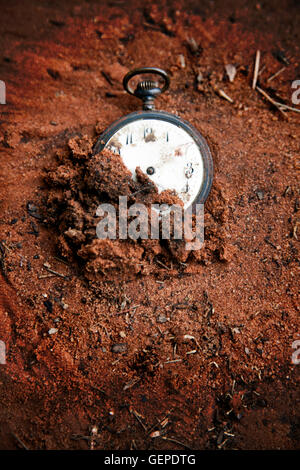 Watch in Sand Stock Photo