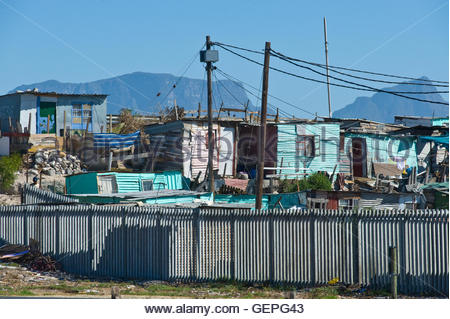 View of Khayelitsha township in Cape Town South Africa Stock Photo - Alamy