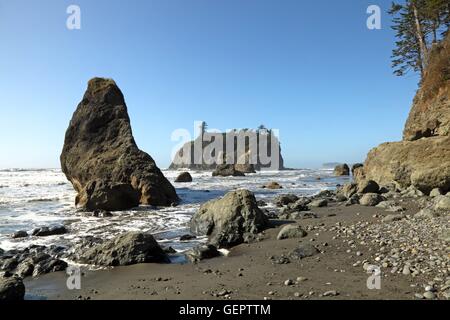 geography / travel, USA, Washington (WA, Ruby Beach, Olympic Nationalpark, Stock Photo
