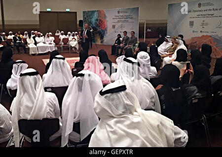 Under Secretary Stengel Speaks With Students at Zayed University in Abu Dhabi Stock Photo