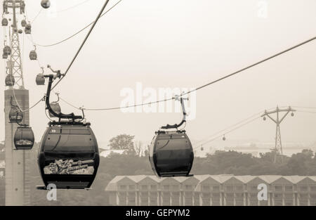 Cable car in Singapore Stock Photo