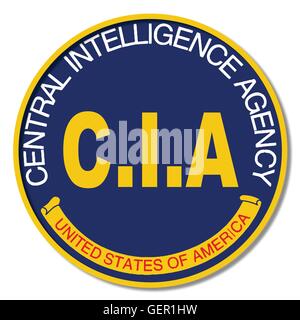 Logo spoof of The Central Intelligence Agency of the United States of America Stock Vector