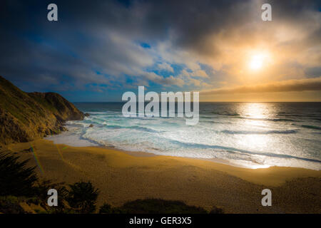 Gray Whale Cove State Beach California Landscape Stock Photo