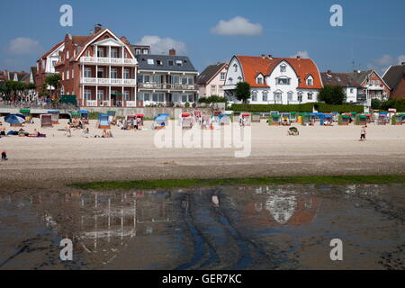 geography / travel, Germany, Schleswig-Holstein, North Frisia, North Sea, Foehr Isle, Wyk on Foehr, beach and sea, Stock Photo