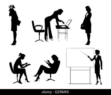 Vector illustration of a six businesswomen set Stock Vector Image & Art ...