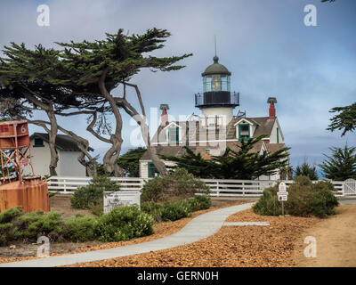 Point Pinos Lighthouse in Monterey, California Stock Photo