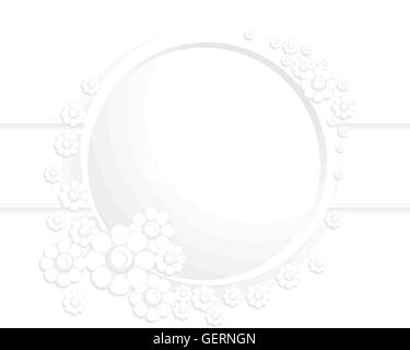 Floral Modern Vector Round Frame Stock Vector Image & Art - Alamy