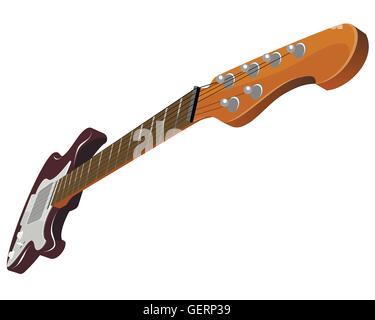 red electric guitar vector illustration Stock Vector Image & Art - Alamy