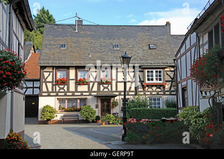 geography / travel, Germany, Rhineland-Palatinate, Herrstein, half-timbered house, Stock Photo