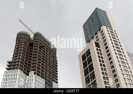 Berlin, Germany, towers of the under construction Upper West and Zoofenster Stock Photo