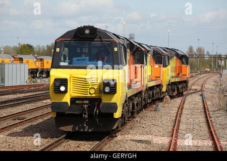 Colas Rail Freight Class 70 diesel locomotive at Cambridge railway ...