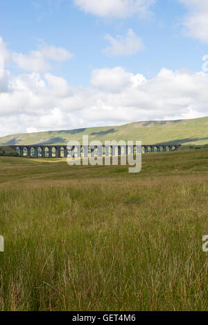 The Famous Ribblehead Viaduct on the Settle to Carlisle Railway North Yorkshire England United Kingdom UK Stock Photo