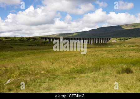 The Famous Ribblehead Viaduct on the Settle to Carlisle Railway North Yorkshire England United Kingdom UK