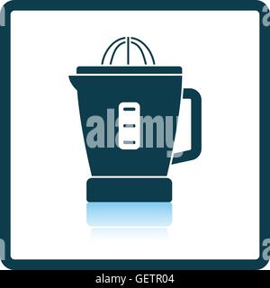 Citrus juicer machine icon. Shadow reflection design. Vector illustration. Stock Vector