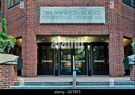 Wharton Business School, University of Pennsylvania Stock Photo ...