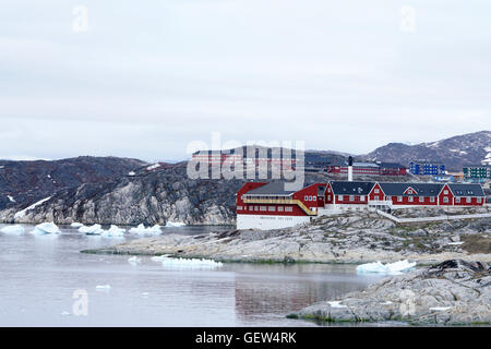 Huge Icebergs on Arctic Ocean Stock Photo