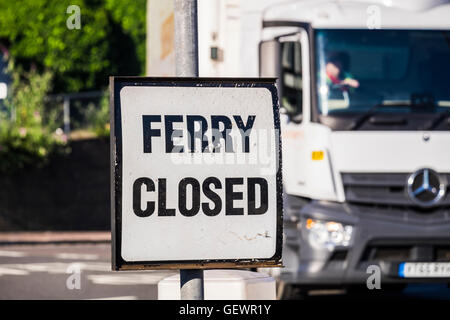 Woolwich Ferry, River Thames, London, England, U.K. Stock Photo