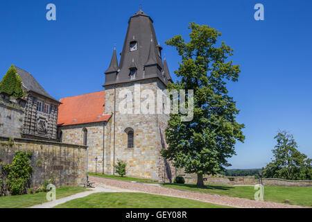 Tower of the hilltop castle in Bad Bentheim, Germany Stock Photo