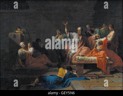 Jean Francois Pierre Peyron - The Death of Socrates Stock Photo