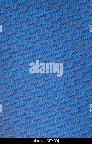 Blue striped and woven material background Stock Photo