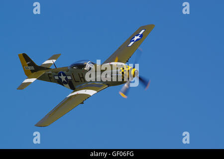 North American p-51D 414419, G-MSTG, Mustang at the Victory Show, Cosby Stock Photo