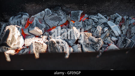 coals in the brazier Stock Photo