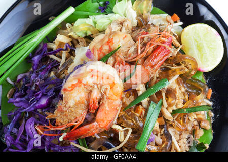 Stir fried Seaweed glass line with Shrimp (Pad Thai) Food Low Carbohydrate for to lose weight Stock Photo