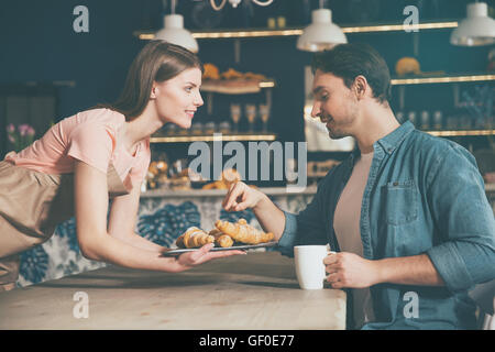 Tasty food in a cafe Stock Photo