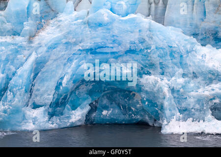 frontal wall of a glacier of Nansen. Northern island of Novaya Zemlya Stock Photo