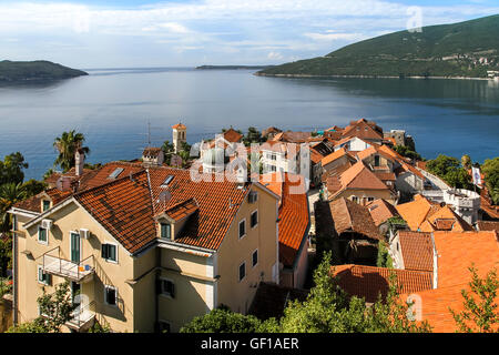 View of Herceg Novi from the fortress, Montenegro Stock Photo