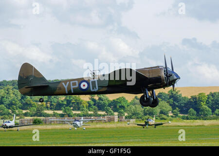 Bristol Blenheim Mk1 at RAF Duxford,Flying Legends Stock Photo