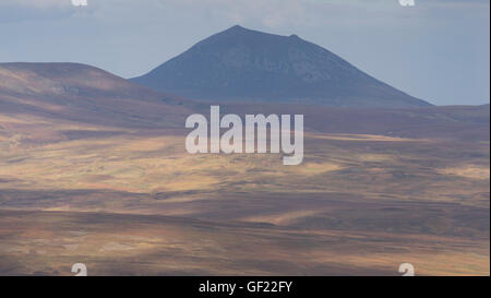 A view towards the mountain 'Morven' in Caithness from upper Glen Loth ...