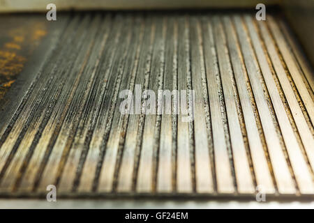 Closeup non stick grill. Stock Photo