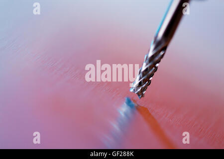 Diamond milling cutter on CNC machine Stock Photo