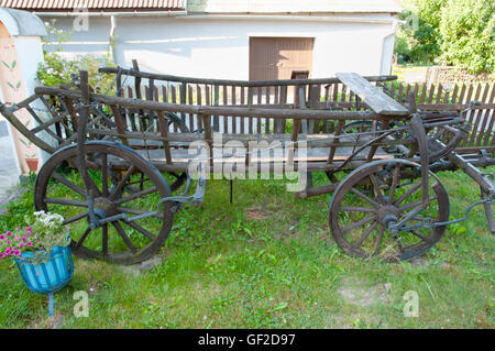 Old Farming Chariot Stock Photo