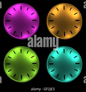 clock without arrows 3D illustration Stock Photo