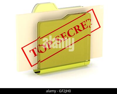 secret files 3D illustration Stock Photo