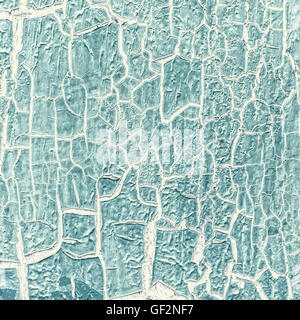 cracked paint on the concrete wall Stock Photo
