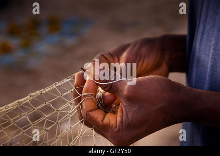 Yongoro, Sierra Leone - June 03, 2013: West Africa, the beaches of Yongoro in front of Freetown Stock Photo