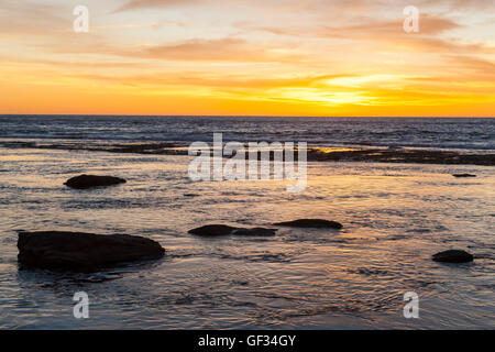 Glorious Sunsets off the West Australian Coast Stock Photo