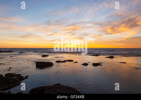 Glorious Sunsets off the West Australian Coast Stock Photo