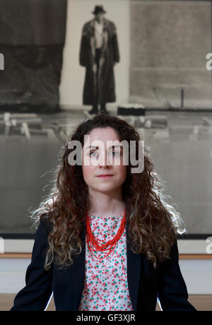 Edinburgh, UK. 28th July, 2016. Press View for the landmark exhibition ARTIST ROOMS: Joseph Beuys – A Language of Drawing and a photo-opportunity for the unprecedented display Richard Demarco & Joseph Beuys – A Unique Partnership. Credit:  Pako Mera/Alamy Live News Stock Photo