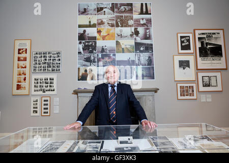 Edinburgh, UK. 28th July, 2016. Press View for the landmark exhibition ARTIST ROOMS: Joseph Beuys – A Language of Drawing and a photo-opportunity for the unprecedented display Richard Demarco & Joseph Beuys – A Unique Partnership. Credit:  Pako Mera/Alamy Live News Stock Photo