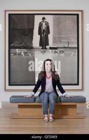 Edinburgh, UK. 28th July, 2016. Press View for the landmark exhibition ARTIST ROOMS: Joseph Beuys – A Language of Drawing and a photo-opportunity for the unprecedented display Richard Demarco & Joseph Beuys – A Unique Partnership. Credit:  Pako Mera/Alamy Live News Stock Photo