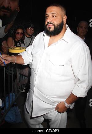 New York, USA. 28th July, 2016. DJ Khaled spotted arriving at 'Good Morning America' to promote his new album 'Major Key' in New York, New York on July 28, 2016. Photo Credit: Rainmaker Photo/MediaPunch Credit:  MediaPunch Inc/Alamy Live News Stock Photo